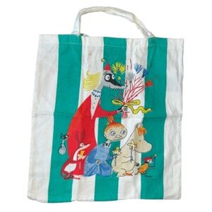 MOOMIN Tote Bag green striped MUUMI